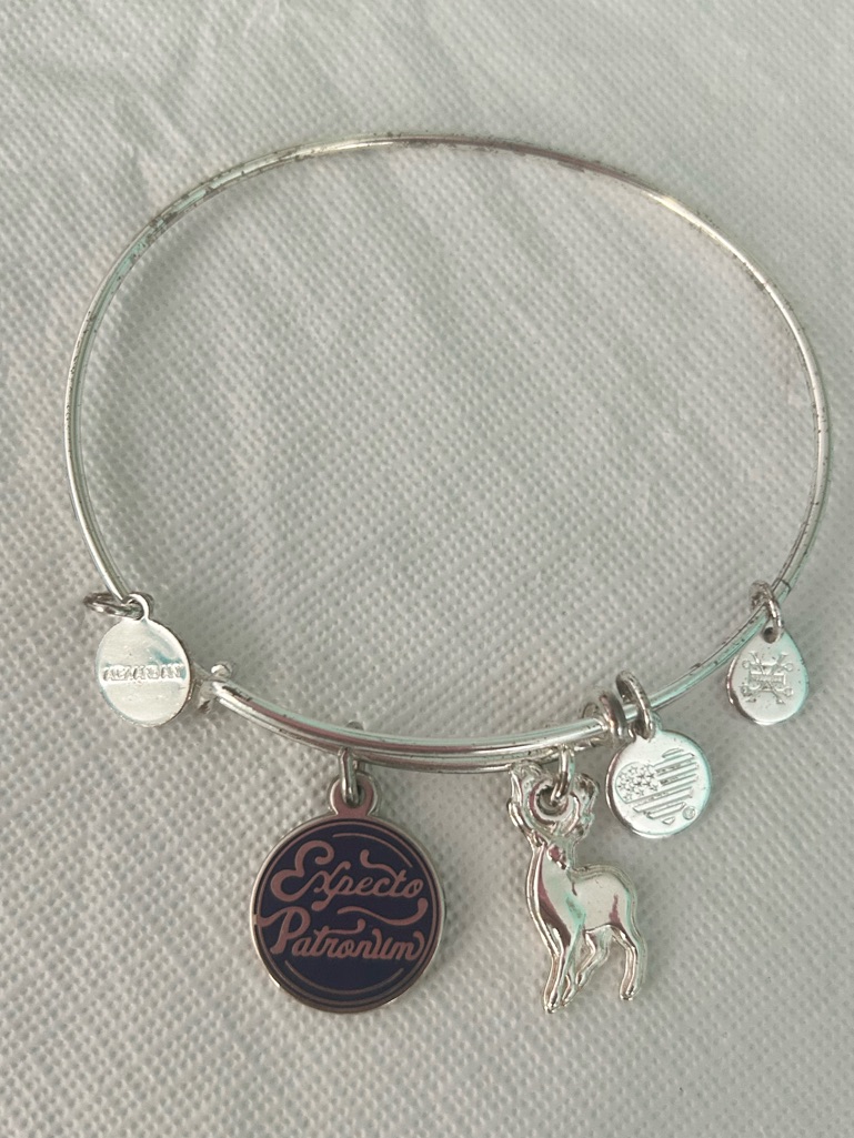 Nwot Harry Potter Alex And Ani Bracelet Expecto Patronum Spell Charm — image 5 of 5